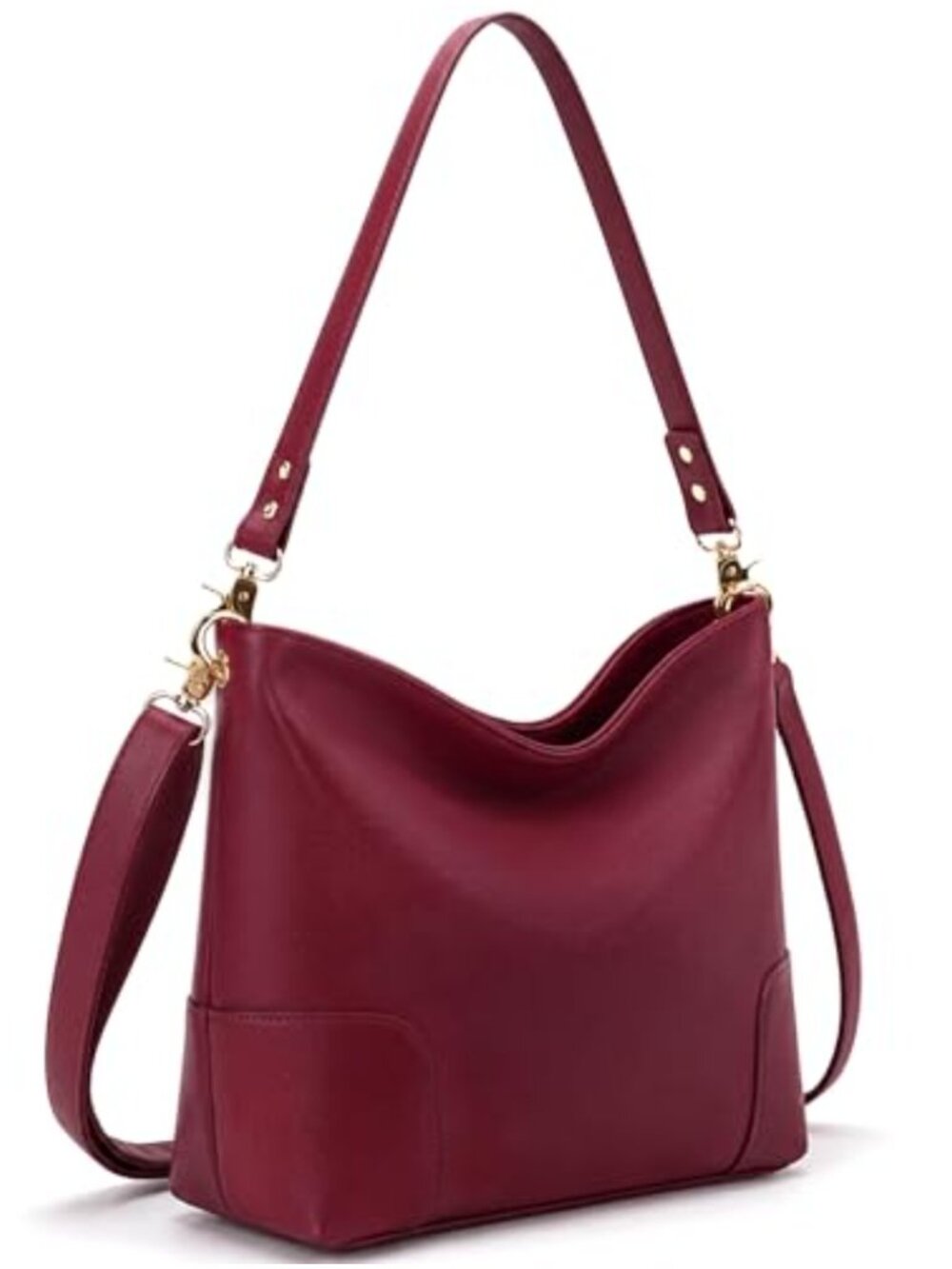 Large Bucket Purse Soft PU Leather Hobo Shoulder Bag Crossbody Handbag